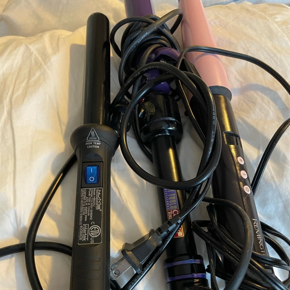 Nume wand, hot tools curling iron and Remington wand